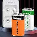 Battery Charger Adapter For 9V Ni-MH/Ni-Cd/Li-ion Rechargeable Batteries