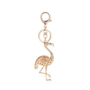 Animal Bird Key Chains for Car Rhinestone Bag Pendant Women Keyring(Pink)