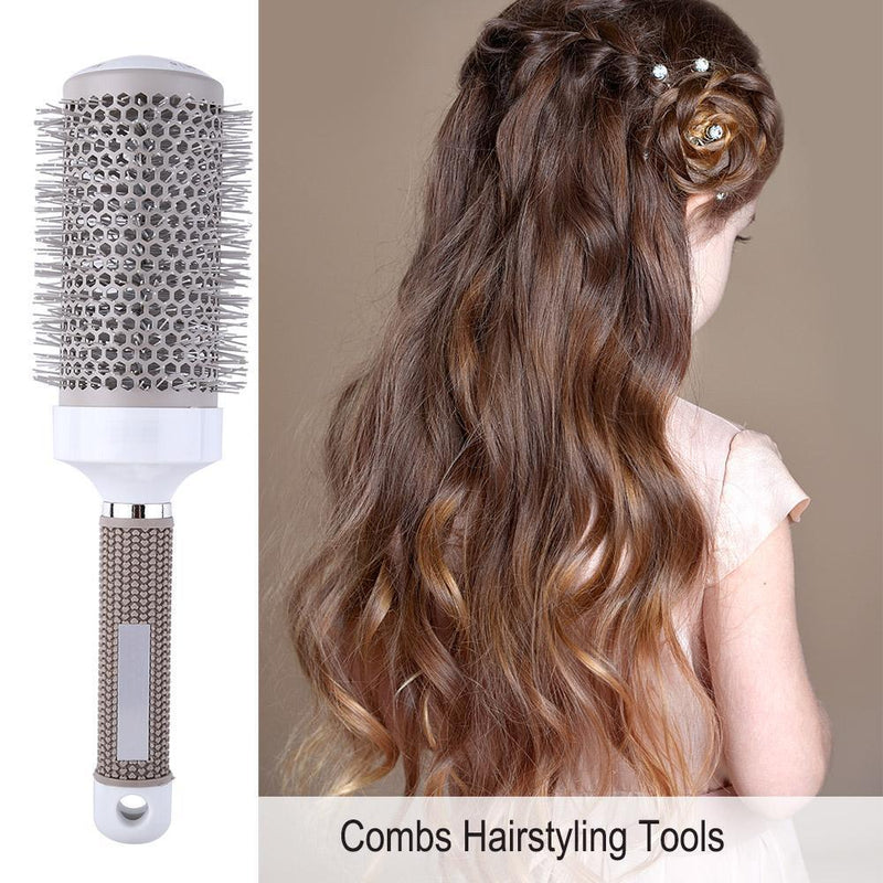 Pro Hair Brush High Temperature Resistant Ceramic Iron Round Comb (53mm) Newly