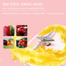 Portable Juicer Mixer USB Electric Small Blender Fruit Juice Cup (Pink) Newly