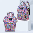 Fashion Women Printing Mummy Diaper Bag Nappy Large Handbag (Color Cats)