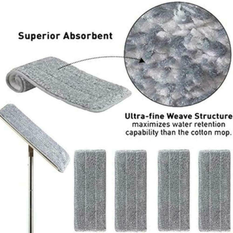 Flat Mop Replace Cloth Microfiber Fabric Reusable Hand-washing M0T6 Mop V3J9