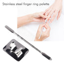 Nail Art Palette Stainless Steel Makeup Cosmetic Color Mixing Palette (L)