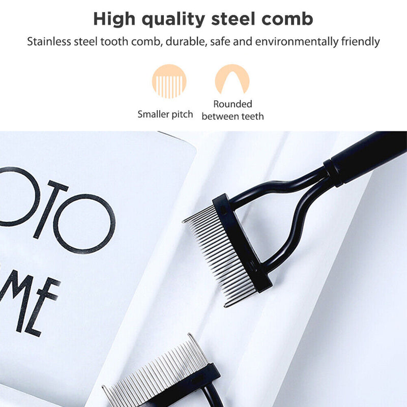 Steel Eyelash Separator Comb Eyelash Brush Comb Gifts for Beauty Makeup Cosmetic