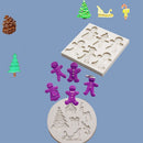 Cone Baking Tool Christmas Candy Molds Cookie Man Snowman Shape Chocolate Mold