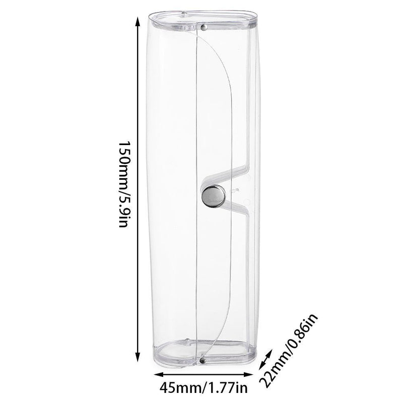 Women Transparent Portable Eyeglasses Case Plastic Glasses Box Glasses Holder