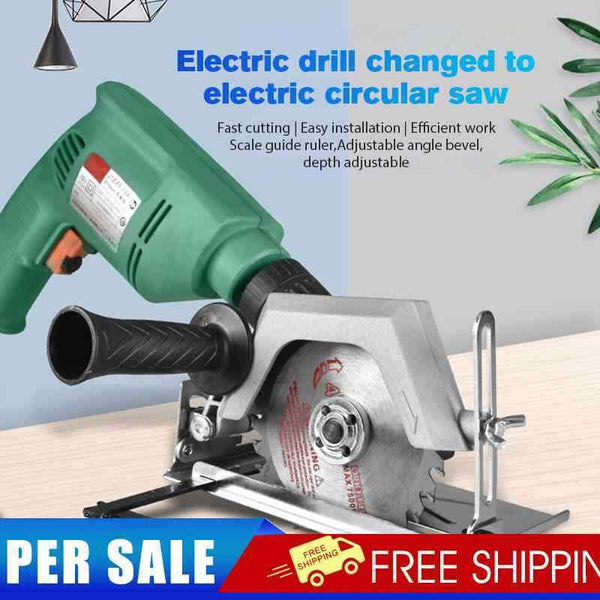 #A Professional Electric Drill Modified Tool Multifunction for Garden Cutting To