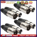 20 Male 20 Female XLR 3Pin Plug Microphone Audio Cable Wire Connectors