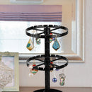 Rotating Organizer Plastic Jewelry Display Stand Rack Jewelry Dish Storage Shelf