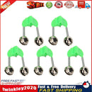 5pcs Fishing Rod Bite Alarms Twin Bells Stalk Clamp Tip Clip Ring Tackle Newly