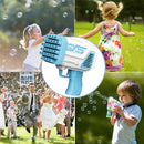 #A Bazooka Bubble Machine Children Bathing Toys with Leak-proof and Fan Mode Des