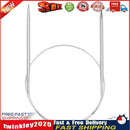 Stainless Steel Circular Knitting Needles Crochet Pins Needlework (Size 8) Newly