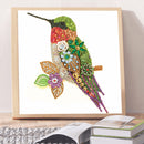 5D Partial Special Shaped Diamond Painting Hummingbird Poster Kit (UP264) Newly