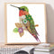 5D Partial Special Shaped Diamond Painting Hummingbird Poster Kit (UP264) Newly