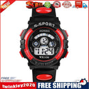 Multifunction Waterproof Boy Sports Electronic Children Watches (Red)