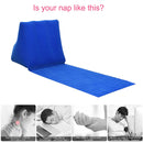 PVC Inflatable Cushion Outdoor Camping Hiking Beach Sleeping Triangle Mat Pad