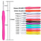 DIY Craft Tools Soft Grip Aluminum Weave Yarn Knitting Needles Crochet Hook