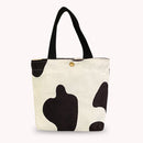 Portable Corduroy Lunch Bags Student Animal Pattern Bento Case Lunch Picnic Tote