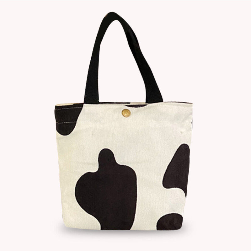 Portable Corduroy Lunch Bags Student Animal Pattern Bento Case Lunch Picnic Tote