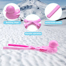Snowball Maker Tool Duck Shape Snow Ball Tongs Clip with Handle (Pink) Newly