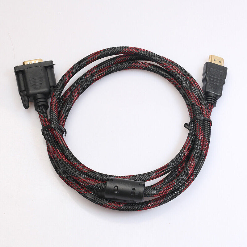 1.5M Full HD 1080p HDMI Male, VGA HD-15 Male Adapter Converter Cable for