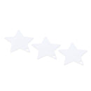 50pcs Kraft Paper Pendant Five-pointed Star Cards Home Party Decor(White)