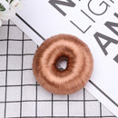 Synthetic Wig Hair Donuts Bun Maker Magic Hair Head Band Ball (Light Brown)