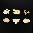 Pendants Easter eggs Hanging Ornaments Easter Wood Chips Easter Decorations