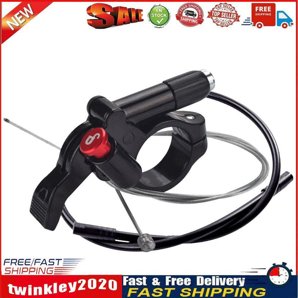 Mountain Bike Front Fork Remote Lockout Lever with Inner Cable + Housing Newly