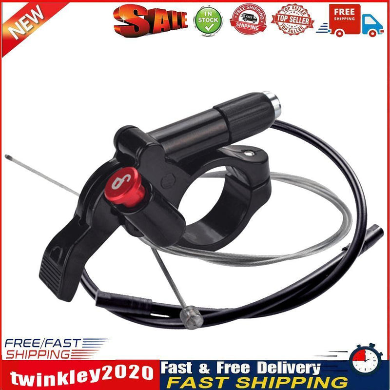 Mountain Bike Front Fork Remote Lockout Lever with Inner Cable + Housing Newly