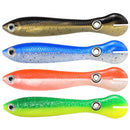 5pcs Luminous Loach 7cm 2g Lures Sinking Artificial Soft Fishing Bait (D)
