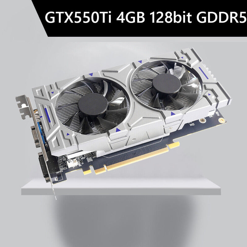 GTX550Ti 128bit GDDR5 NVIDIA PCIe 2.0 Desktop Computer Graphic Card (4GB) Newly