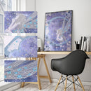 Diamond Painted 5D DIY Girl Moon Shaped Diamond YX3886