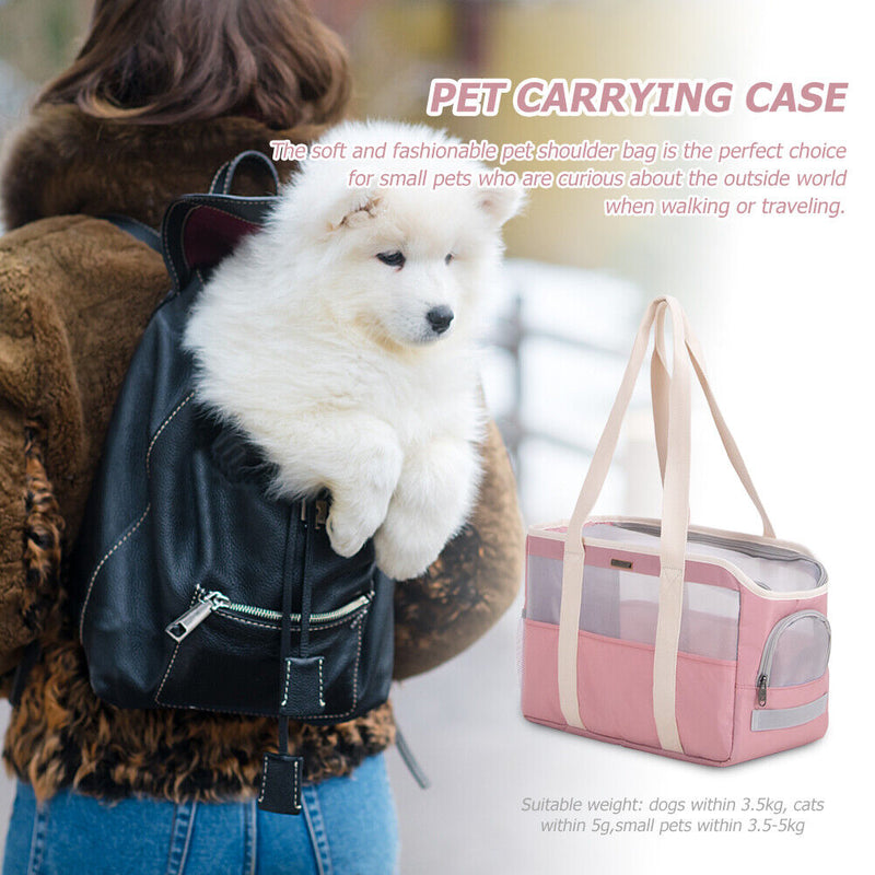 Small Animla Carrier Portable Outdoor Travel Waterproof Pet Cat Dog Shoulde