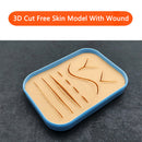 Silicone Suture Training Pad Tool Acupuncture Skin Module for Doctor Nurse