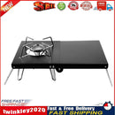 Mini Camping Table Outdoor Heat Shield Stove Stand Folding Desk (Black) Newly