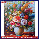 Flower Oil Paint By Numbers Kits DIY Canvas Wall Art Picture Craft Home Decor