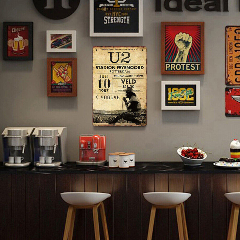 Metal Signs Rotterdam Stadium Iron Painting Wall Art Plaque Poster 20x30cm