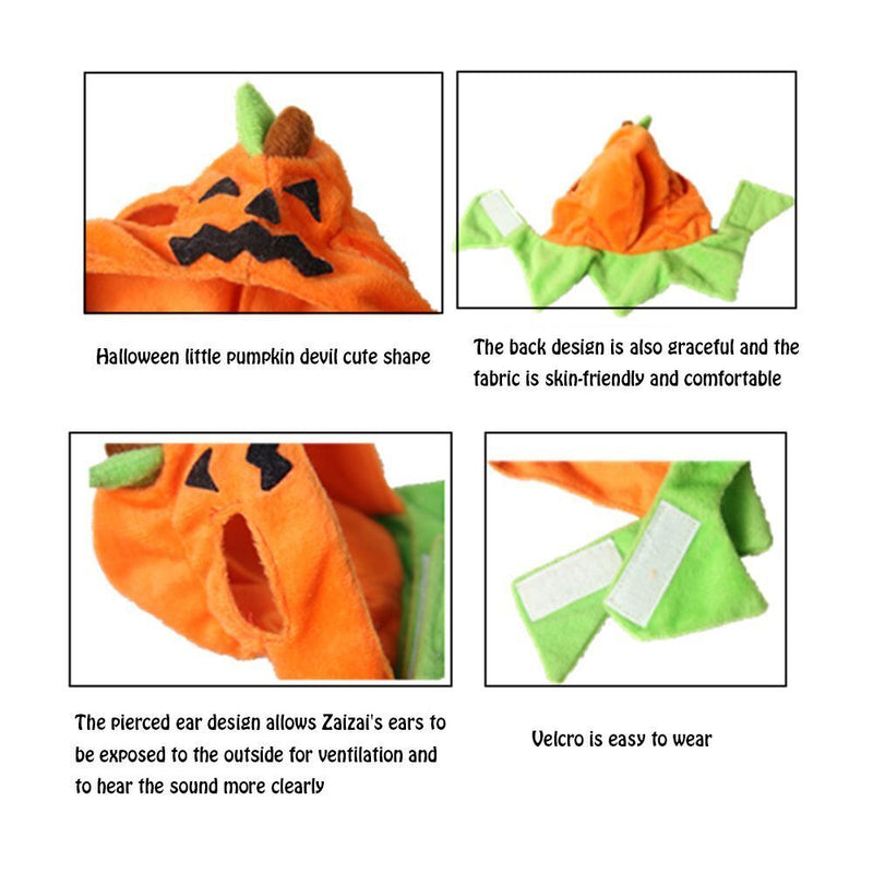 Dress Up Demon Pet Transformation Costume Pumpkin Halloween Pumpkin Hat
