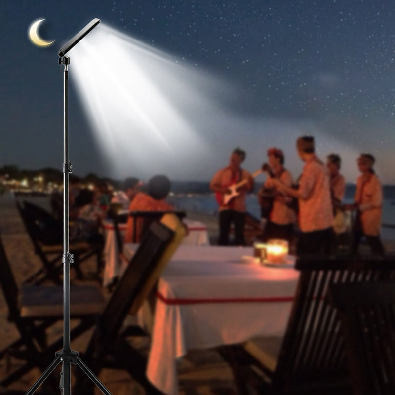 LED Work Lights with Stand for Camping Adjustable Telescoping Metal Tripod