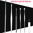 6PCS/set Ear Cleaner Kit Wax Pickers Earpick Brush Wax Remover Ear Clean Tool