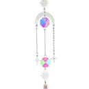 #A Diamond Wind Chime Crystal Prism Colorful Wind Chime Rotating for Car Window