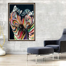 Colorful Zebras 5D Full Round Diamond Painting Embroidery DIY Craft