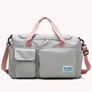 Retro Women Letters Fitness Sports Large Capacity Handbag Shoulder Messenger Bag