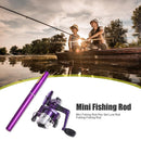 Telescopic Mini Pen Shaped Fishing Pole Rod with Reel Ice River Fishing Tackle
