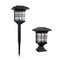 #A Waterproof Solar Pillar Light Garden Post Cap LED Fence Lamp (Warm Light)