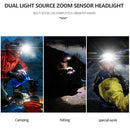 COB LED Night Fishing Headlamp Outdoor Working Lighting Head Torch Headlights