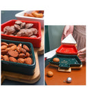 Tableware Christmas Tree Shape Ceramic Dish Dessert Fruit Plate Snack Plate