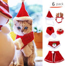 Clothing Clothes Funny Santa Claus Cape Scarf Pet Christmas Costumes Hat Antler