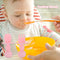 Baby Silicone Training Feeding Spoon Toddlers BPA-free Tableware (Pink) Newly